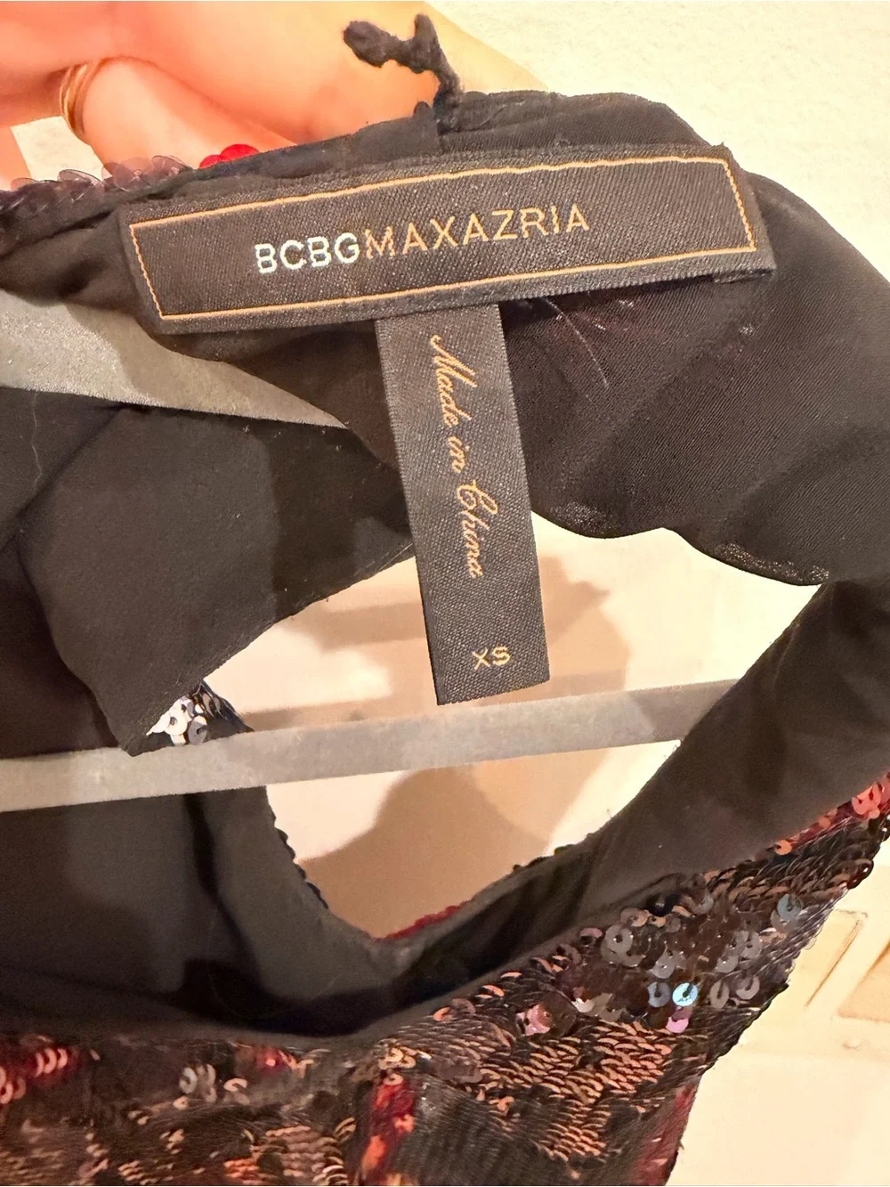 BCBGMaxAzria Sequin Mini Dress